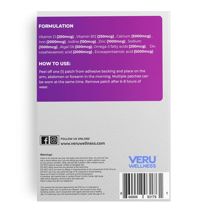 Veru Wellness Multi Plus Daily Wear Haftklebe-Pflaster – 60 Stück