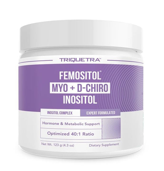 FemoSitol Inositol Pulver | Myo-Inositol & D-Chiro-Inositol Komplex - Klinisch bestätigtes 40:1-Verhältnis (Vitamin B8) | Hormonelles Gleichgewicht & Unterstützung der gesunden Eierstockfunktion (123 g – 60 Portionen)