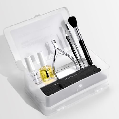 GAOY Nagelhaut-Entferner-Set – All-in-One Nagelhauttrimmer und -zange, Nagelöl und -weicher, professionelles Nagelpflegeset mit Maniküre-Werkzeugen, Feilen und Puffern für Zuhause und Salon