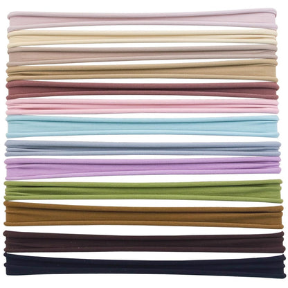XIMA 13-teiliges nahtloses Nylon-Stirnband-Set für Frauen – elastische Sport-Yoga-Haarbänder, vielseitig und bequem