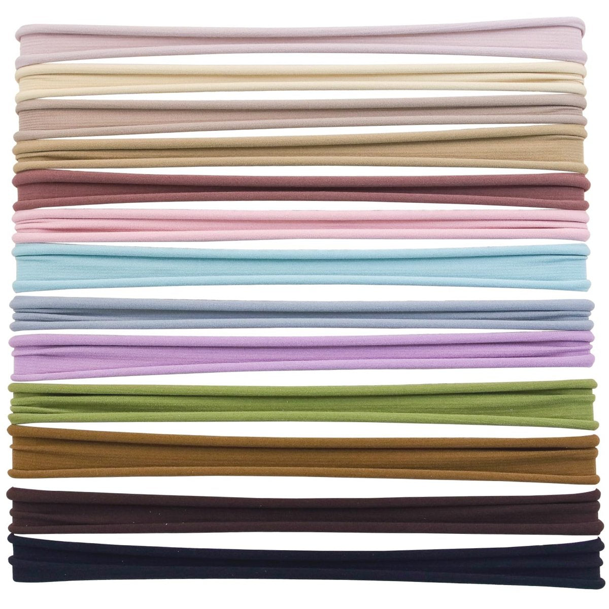 XIMA 13-teiliges nahtloses Nylon-Stirnband-Set für Frauen – elastische Sport-Yoga-Haarbänder, vielseitig und bequem