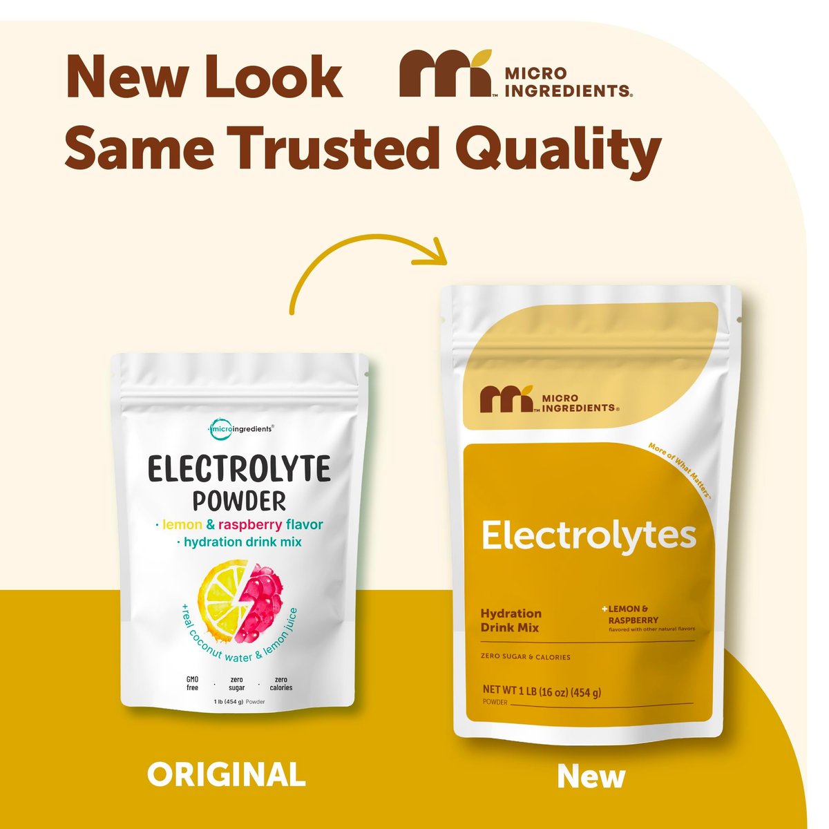 Micro Ingredients Hydration Electrolyte Powder, 1 lb (69 Portionen) | Zitronen-Himbeer-Geschmack | Hoher Kaliumgehalt (1.000 mg) + Kokoswasser & echter Zitronensaft | Zuckerfrei, Keto-freundlich | Nicht-GMO