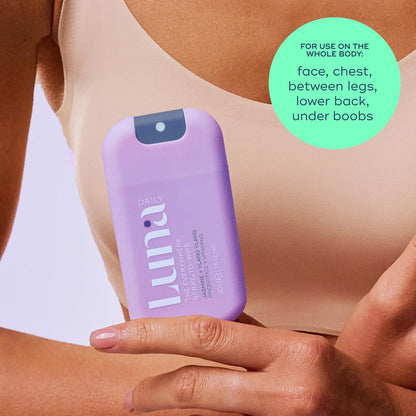 Luna Daily Mini Body Cleansing Spray – Sanfter Reinigungsspray für die Intimzone & den ganzen Körper, pH-neutral, feuchtigkeitsspendend, mit Jasmin & Ylang Ylang, 30 ml