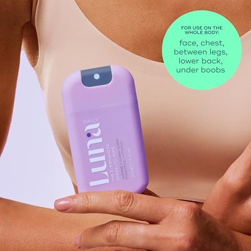 Luna Daily Mini Body Cleansing Spray – Sanfter Reinigungsspray für die Intimzone & den ganzen Körper, pH-neutral, feuchtigkeitsspendend, mit Jasmin & Ylang Ylang, 30 ml