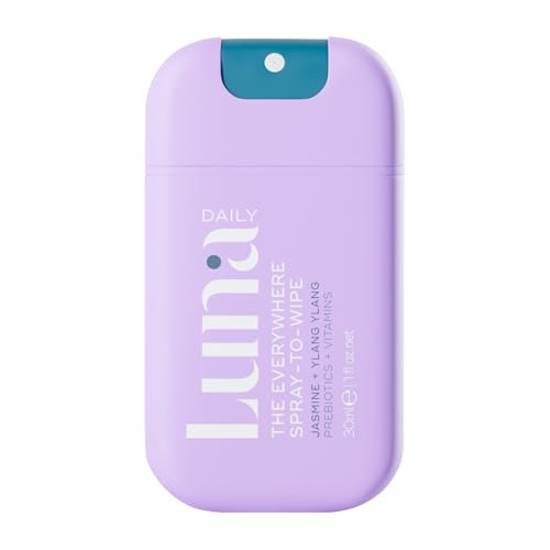 Luna Daily Mini Body Cleansing Spray – Sanfter Reinigungsspray für die Intimzone & den ganzen Körper, pH-neutral, feuchtigkeitsspendend, mit Jasmin & Ylang Ylang, 30 ml