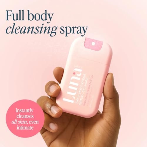 Luna Daily Body Cleansing Spray | Feuchtigkeitsspendender pH-ausgeglichener Körpernebel für die Intimhygiene | Sanfte & pflegende Reinigung für Frauen – 30 ml Reisegröße