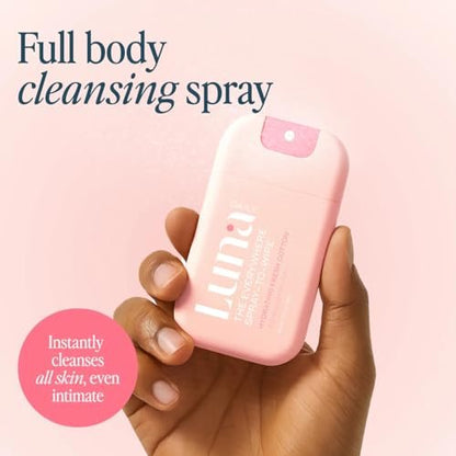 Luna Daily Body Cleansing Spray | Feuchtigkeitsspendender pH-ausgeglichener Körpernebel für die Intimhygiene | Sanfte & pflegende Reinigung für Frauen – 30 ml Reisegröße