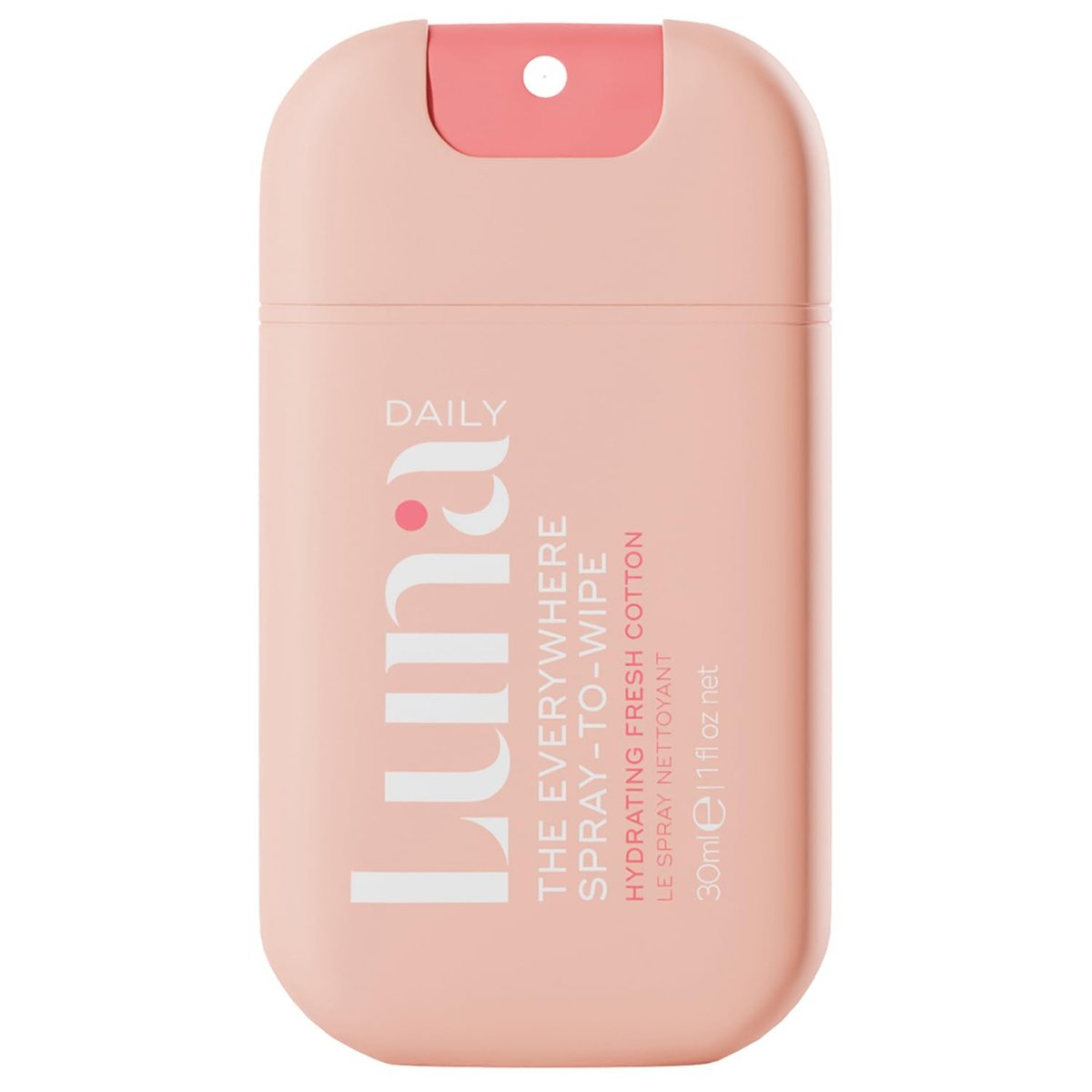 Luna Daily Body Cleansing Spray | Feuchtigkeitsspendender pH-ausgeglichener Körpernebel für die Intimhygiene | Sanfte & pflegende Reinigung für Frauen – 30 ml Reisegröße