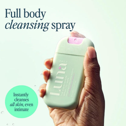 Luna Daily Körperreinigungsspray | Unparfümiert, pH-ausgeglichen, 30 ml – Sanfte Intimhygiene & Körperpflege für unterwegs