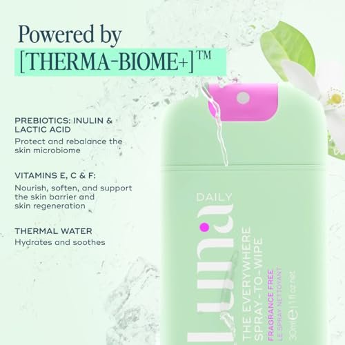 Luna Daily Körperreinigungsspray | Unparfümiert, pH-ausgeglichen, 30 ml – Sanfte Intimhygiene & Körperpflege für unterwegs