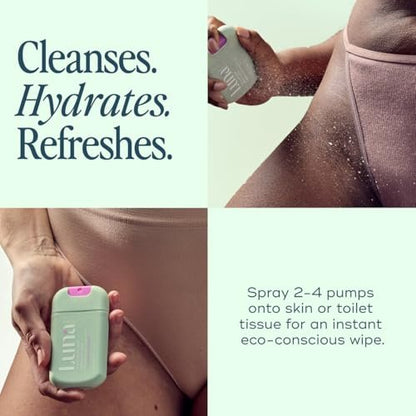Luna Daily Körperreinigungsspray | Unparfümiert, pH-ausgeglichen, 30 ml – Sanfte Intimhygiene & Körperpflege für unterwegs