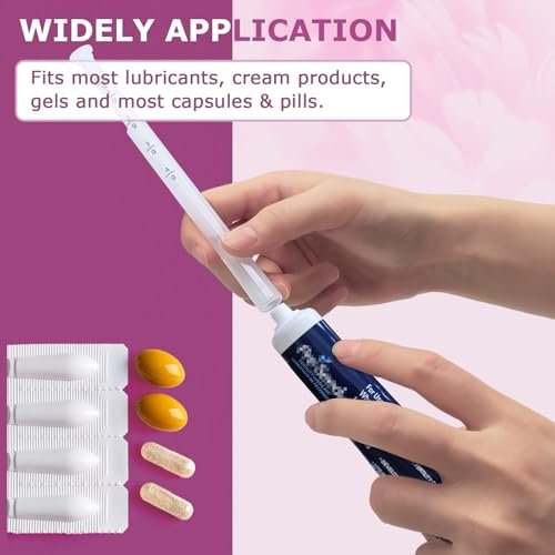 Einweg-Vaginalapplikatoren – Mit Dosierungsmarkierungen aktualisiert, einzeln verpackt für Hygiene, passend für die meisten Gleitmittel, Cremes & Gele, Damenpflege-Essentials (20er Pack)