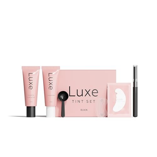 Luxe Cosmetics Wimpern- und Augenbrauenfarbe Schwarz 2025 – Langanhaltende Tönung (bis zu 4 Wochen) – Vegan & tierversuchsfrei – für Salon & Zuhause
