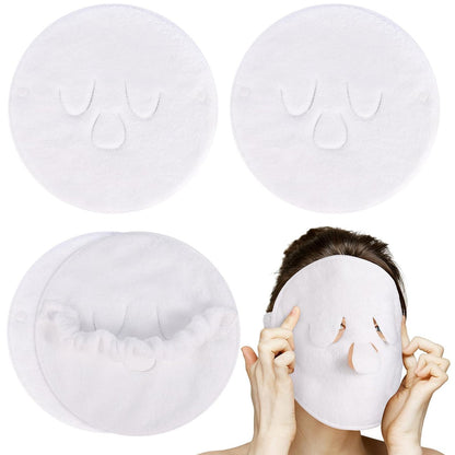 HEQU Gesichtsdampftuch, 4er-Pack Wiederverwendbares Gesichtstuch für Kalt- und Warmkompressen, Feuchtigkeitsspendende Beauty-Spa-Tücher für die Hautpflege
