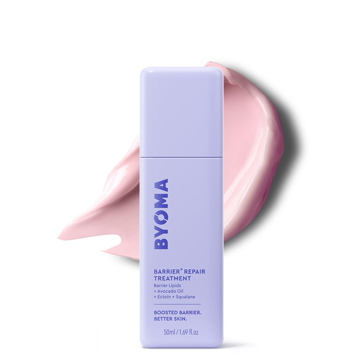 BYOMA Barrier Repair Treatment – Intensiv feuchtigkeitsspendende Gesichtscreme für trockene, empfindliche Haut mit Avocadoöl, Squalan & Ectoin – Reduziert das Erscheinungsbild von feinen Linien & Fältchen – 50 ml