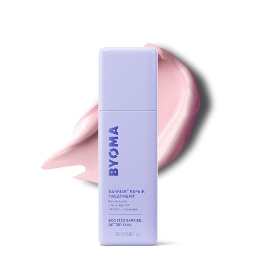 BYOMA Barrier Repair Treatment – Intensiv feuchtigkeitsspendende Gesichtscreme für trockene, empfindliche Haut mit Avocadoöl, Squalan & Ectoin – Reduziert das Erscheinungsbild von feinen Linien & Fältchen – 50 ml