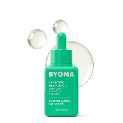 BYOMA Sensitives Retinol-Öl – Gesichtsbehandlung mit Squalan & Vitamin A – Ideal für empfindliche Haut – Barrierereparatur – 30 ml