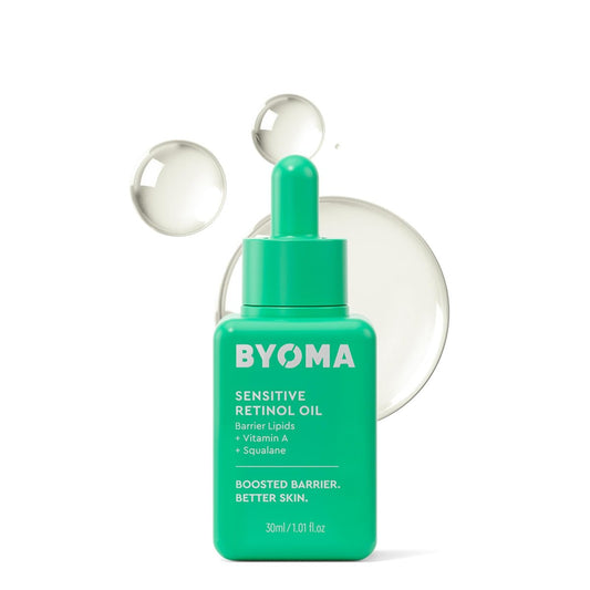 BYOMA Sensitives Retinol-Öl – Gesichtsbehandlung mit Squalan & Vitamin A – Ideal für empfindliche Haut – Barrierereparatur – 30 ml