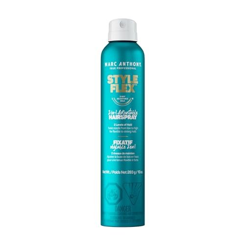 Marc Anthony Style Flex 2-in-1 Haarspray – Flexibler bis extra starker Halt, anpassbarer Styling- und Finish-Spray für Frauen & Männer, kontrollierter & gepflegter Look, schuppenfrei, 280 ml