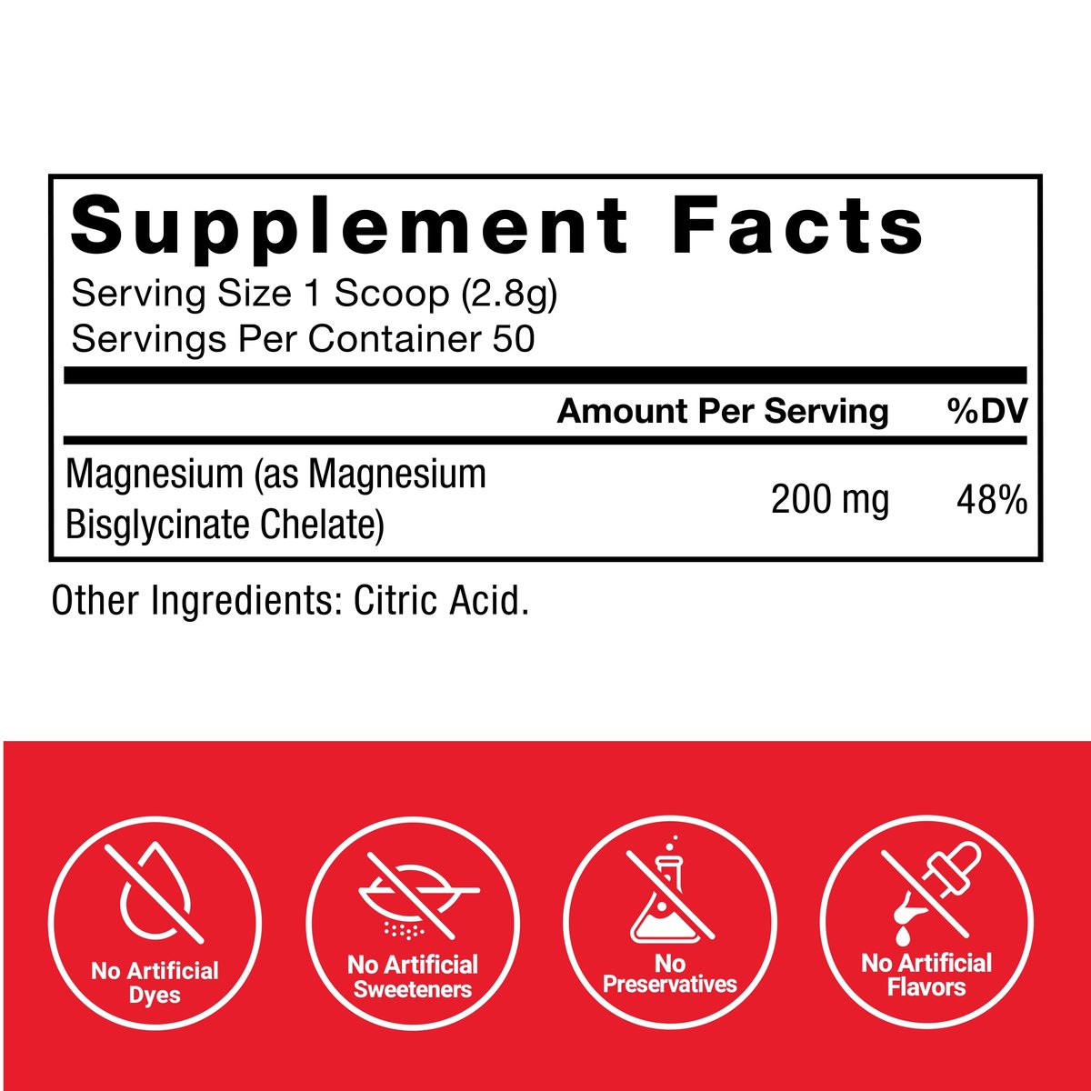Force Factor Magnesium Glycinat 200mg – Hochdosiertes Magnesium für Schlaf, Muskelentspannung und Stimmung, vegan, 50 Portionen