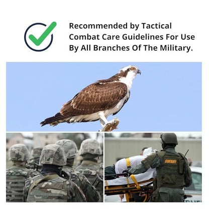 Charter Tactical First Aid Advanced Quick Clot Combat Gauze – Flexible Hämostatische Gaze zur schnellen Blutstillung – Wundpackung für Überlebensausrüstung (1er-Pack)