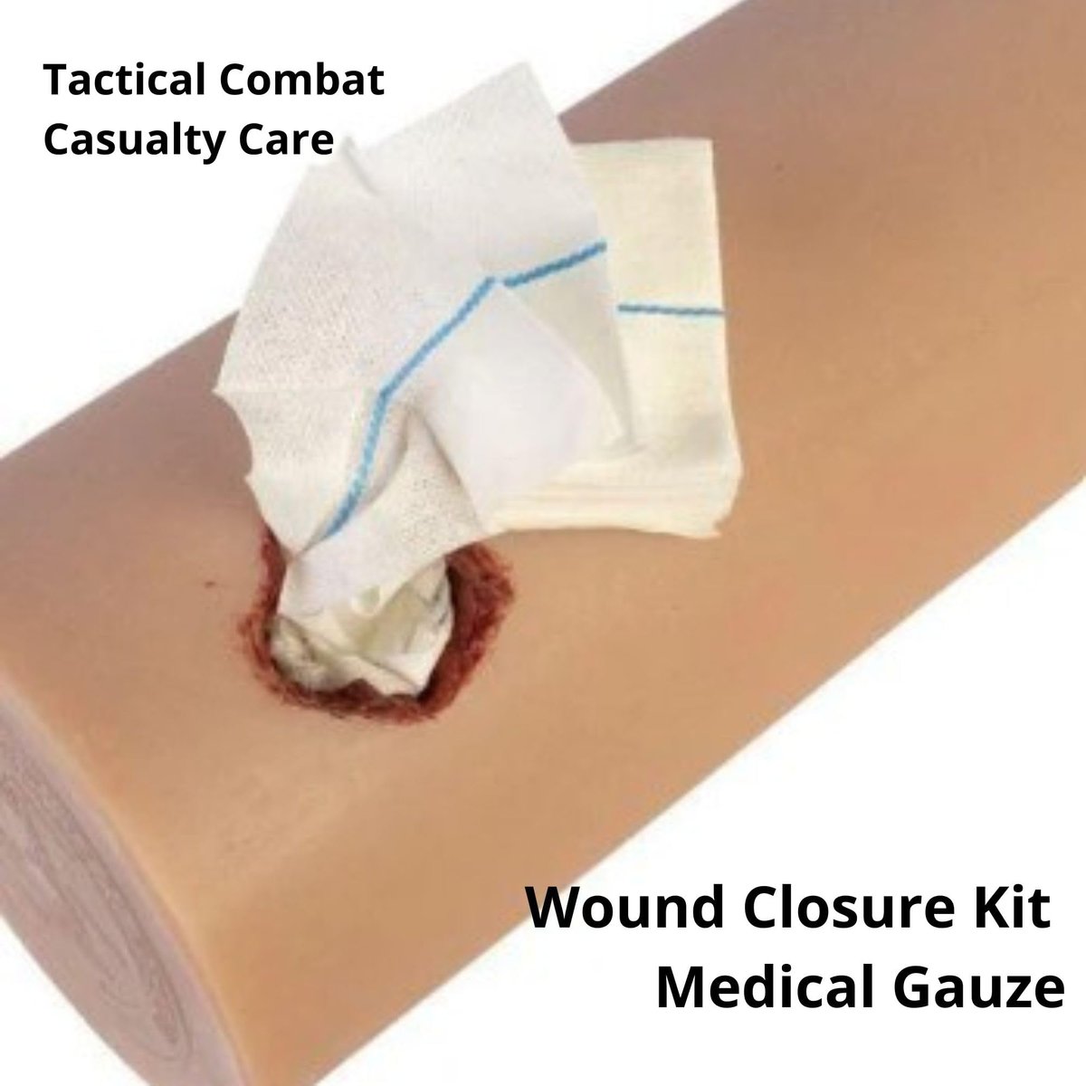 Charter Tactical First Aid Advanced Quick Clot Combat Gauze – Flexible Hämostatische Gaze zur schnellen Blutstillung – Wundpackung für Überlebensausrüstung (1er-Pack)