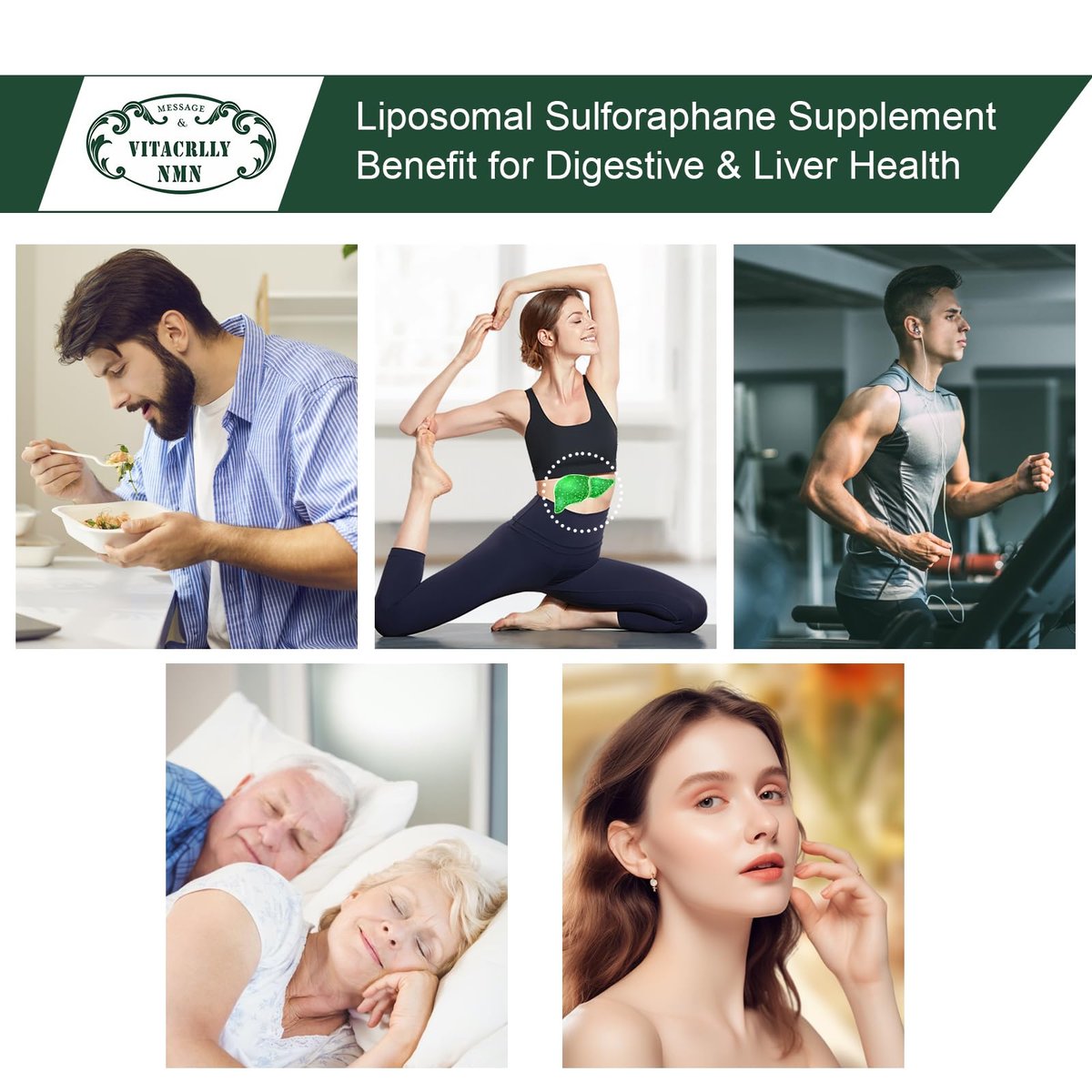 900 mg Liposomales Sulforaphan Präparat Brokkoli Extrakt – Antioxidans, Leberunterstützung, Verdauung, Zellgesundheit – 60 Kapseln