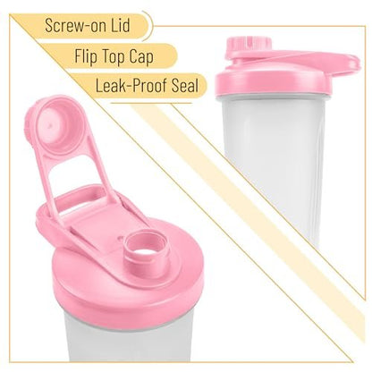 Mr. Pen Shaker-Flasche 28 oz - Pinke Protein-Mixer-Flasche mit Schneeball