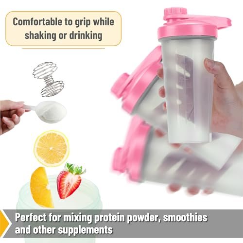 Mr. Pen Shaker-Flasche 28 oz - Pinke Protein-Mixer-Flasche mit Schneeball