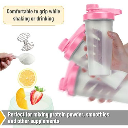 Mr. Pen Shaker-Flasche 28 oz - Pinke Protein-Mixer-Flasche mit Schneeball
