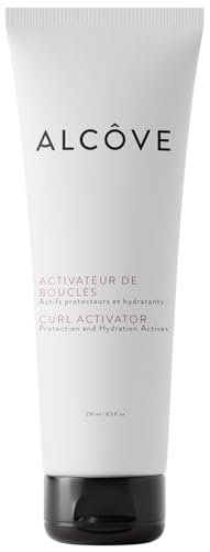 Alcôve Curl Activator für lockiges Haar - Arganöl, Granatapfelkern- & Mangoextrakt - Definition-Creme für welliges Haar - Anti-Frizz - Feuchtigkeitsspendend - Wirksam bei hoher Luftfeuchtigkeit - 250 ml