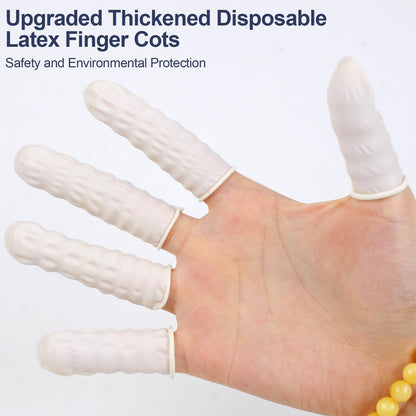 LECWELL Fingerlinge Fingerhandschuhe Einweg (ca. 480 Stück), Medium Fingerschutz, Fingerkuppenschutz für Elektronikreparatur, Handarbeit, Industrie
