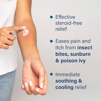 Sarna Calm and Cool Anti-Juckreiz-Lotion – Lindert und beruhigt Juckreiz und Schmerzen durch Insektenstiche, Sonnenbrand, Giftefeu – mit 1% Pramoxin-Hydrochlorid, 0,5% Menthol – vegan, steroidfrei – 213 ml