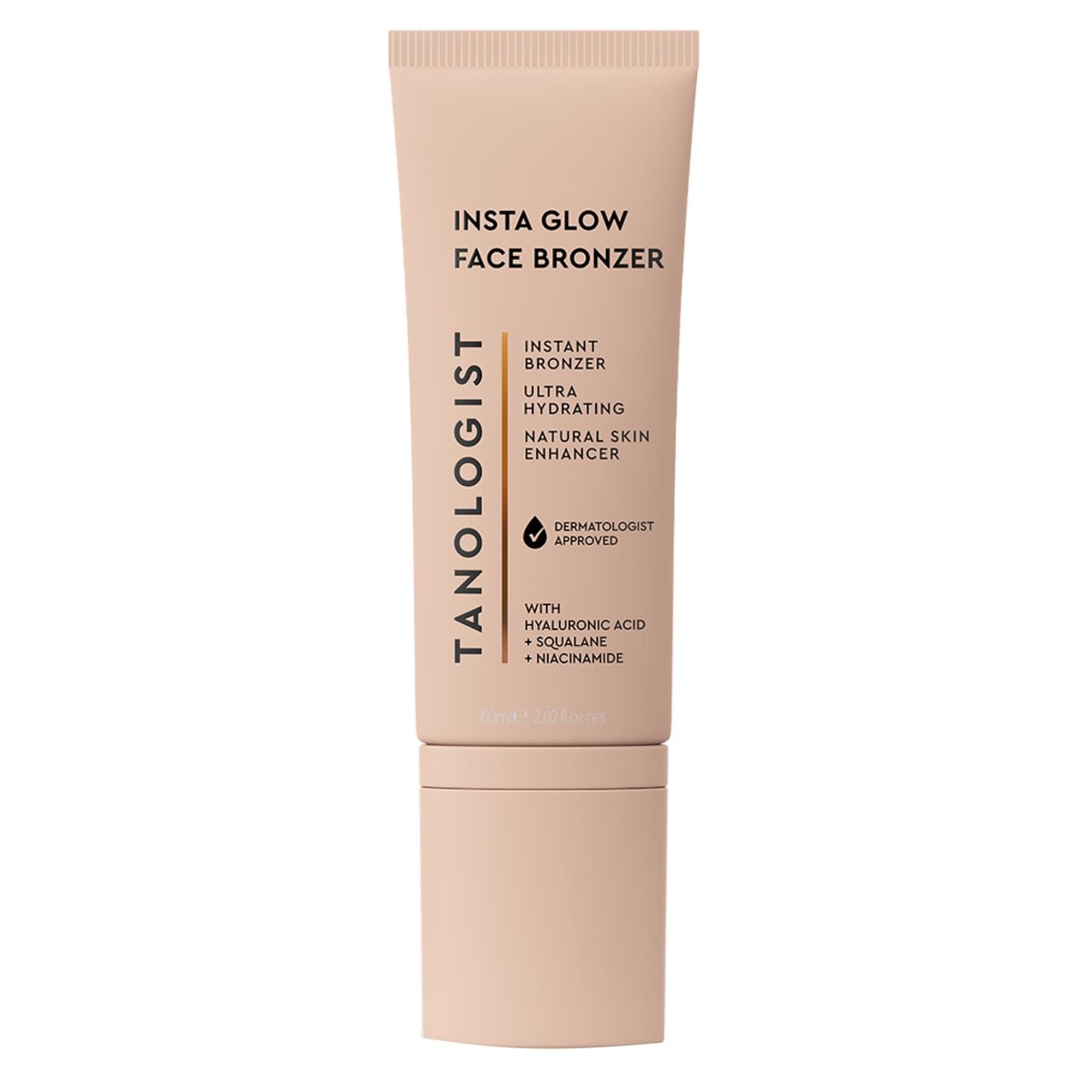 Tanologist Insta Glow Face Bronzer – Illuminierender Creme-Bronzer für sofortigen strahlenden Teint, leichte, verschmelzbare Formel für alle Hauttöne, vegan, 60 ml