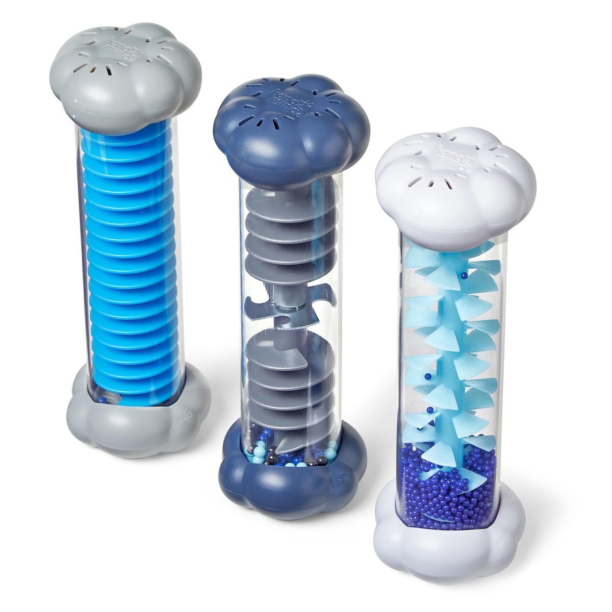 hand2mind Beruhigende sensorische Röhren – Regenklang-Fidget-Röhren, Regenstab-Instrument, sensorisches Spielzeug für Kleinkinder, Zubehör für die Ruheecke, Wissenschaftsklassenzimmer-Wetter-Spielzeug, Spieltherapie-Aktivitäten
