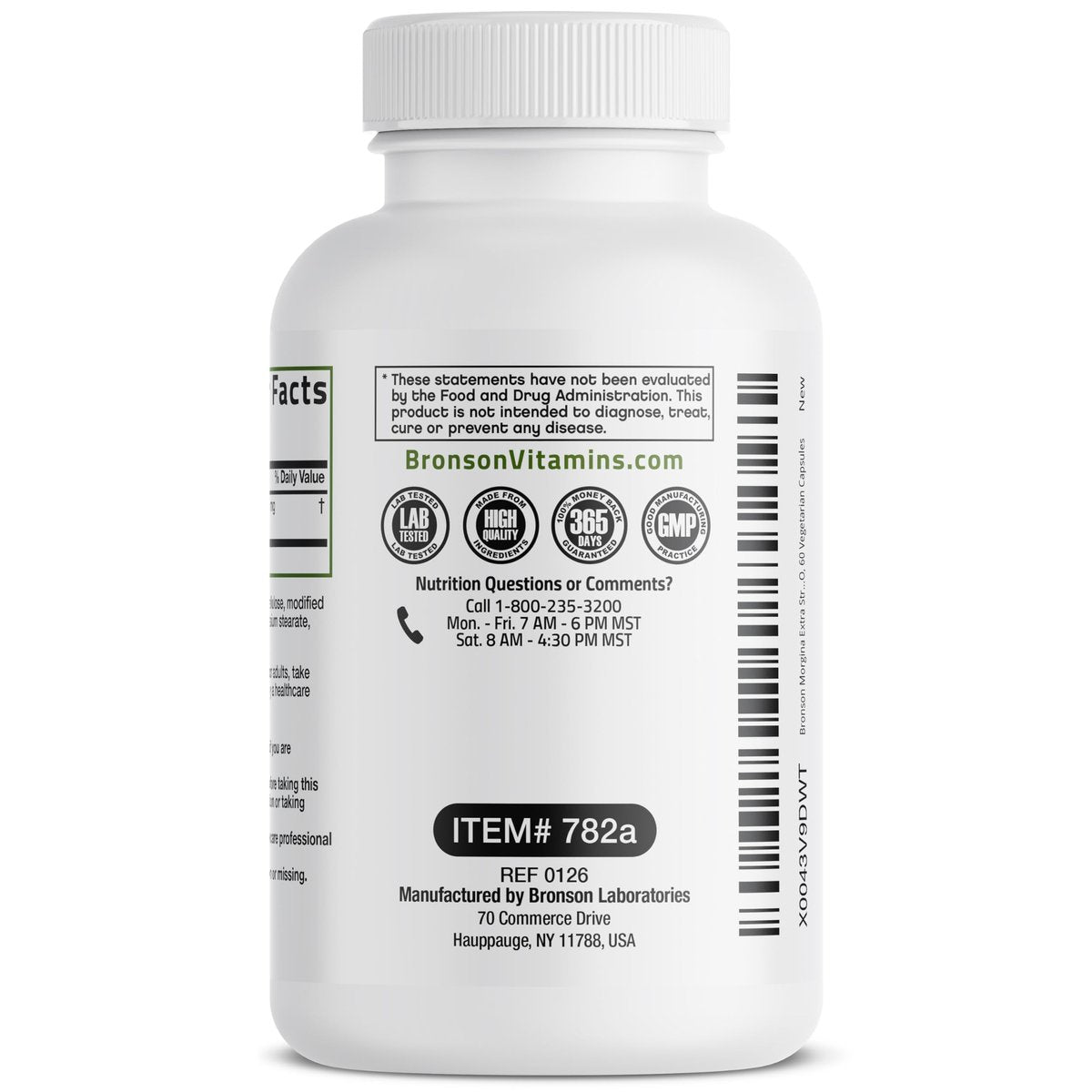 Bronson Moringa Extra Strength Kapseln – Moringa Oleifera Pulver, 60 Kapseln