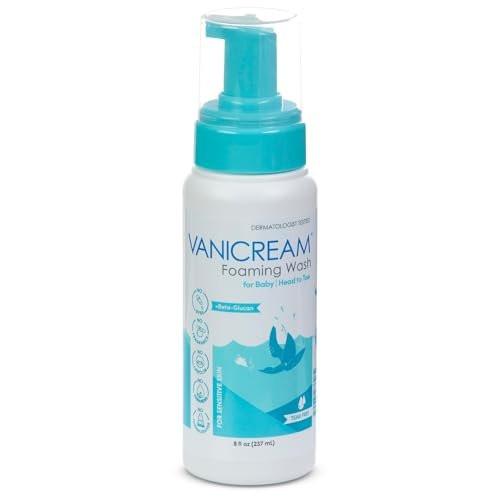 Vanicream Foaming Wash für Babys, 8 Unzen – Sanfte Reinigung & Feuchtigkeit, Tränenfreies Babyshampoo und Duschgel mit Beta-Glucan, ohne häufige Reizstoffe für empfindliche Haut, alle Altersstufen