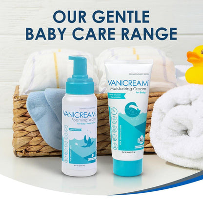Vanicream Foaming Wash für Babys, 8 Unzen – Sanfte Reinigung & Feuchtigkeit, Tränenfreies Babyshampoo und Duschgel mit Beta-Glucan, ohne häufige Reizstoffe für empfindliche Haut, alle Altersstufen