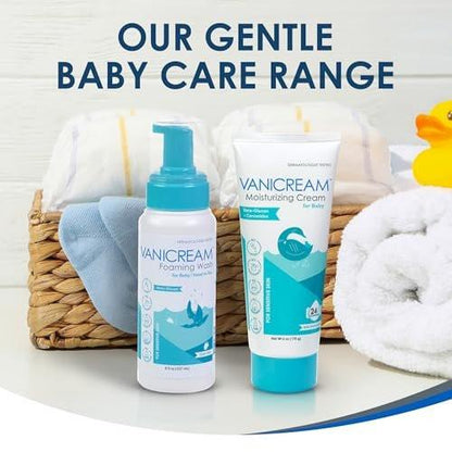 Vanicream Foaming Wash für Babys, 8 Unzen – Sanfte Reinigung & Feuchtigkeit, Tränenfreies Babyshampoo und Duschgel mit Beta-Glucan, ohne häufige Reizstoffe für empfindliche Haut, alle Altersstufen