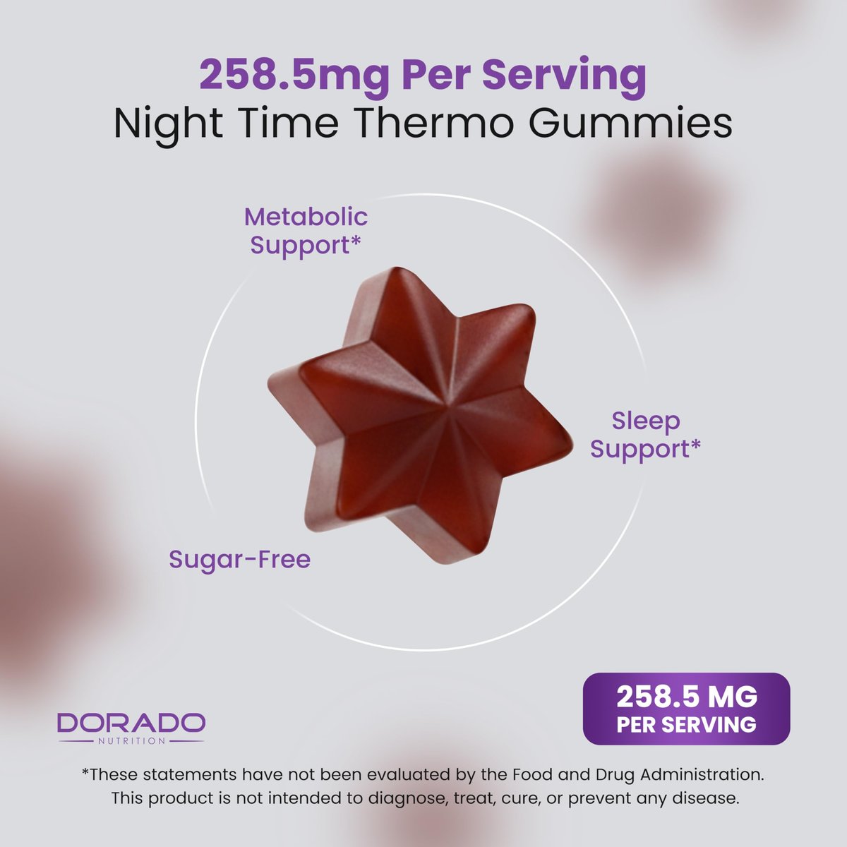 Nachtzeit Fatburner Gummibärchen (60 Stück) – Gewichtsverlust & Stoffwechsel – Zuckerfrei – Himbeergeschmack – Melatonin-Ergänzung – Vegan – Laborgeprüft – Hergestellt in den USA