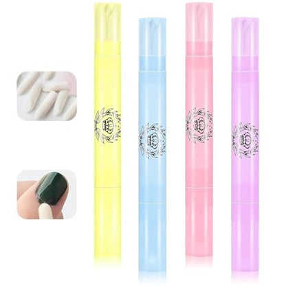 Nagellack-Korrekturstift, 4 Stück Nagellackentferner-Werkzeug mit 20 konischen Ersatzspitzen, Nagellack-Korrektur, Nagelrand-Reinigungspen für Nagelkunst DIY