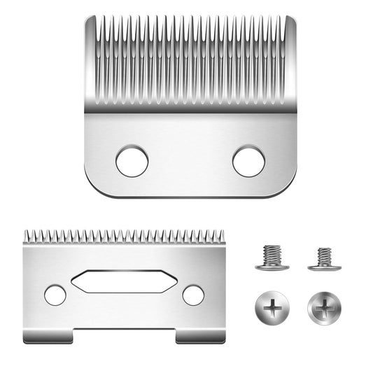 Ersatzklingen für Wahl Precision Kompatibel mit Wahl MC3 Ersatzklingen, 2-Loch Clipper Klinge Ersatz für Wahl Haarschneidemaschinen, mit 2 Paar Schrauben