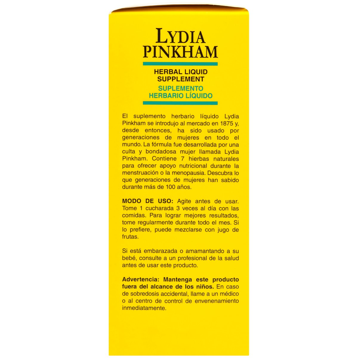 Lydia Pinkham Flüssiges Kräuterergänzungsmittel für Menstruation und Wechseljahre, 240 ml