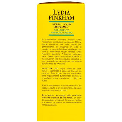 Lydia Pinkham Flüssiges Kräuterergänzungsmittel für Menstruation und Wechseljahre, 240 ml