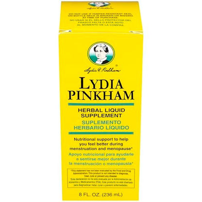 Lydia Pinkham Flüssiges Kräuterergänzungsmittel für Menstruation und Wechseljahre, 240 ml