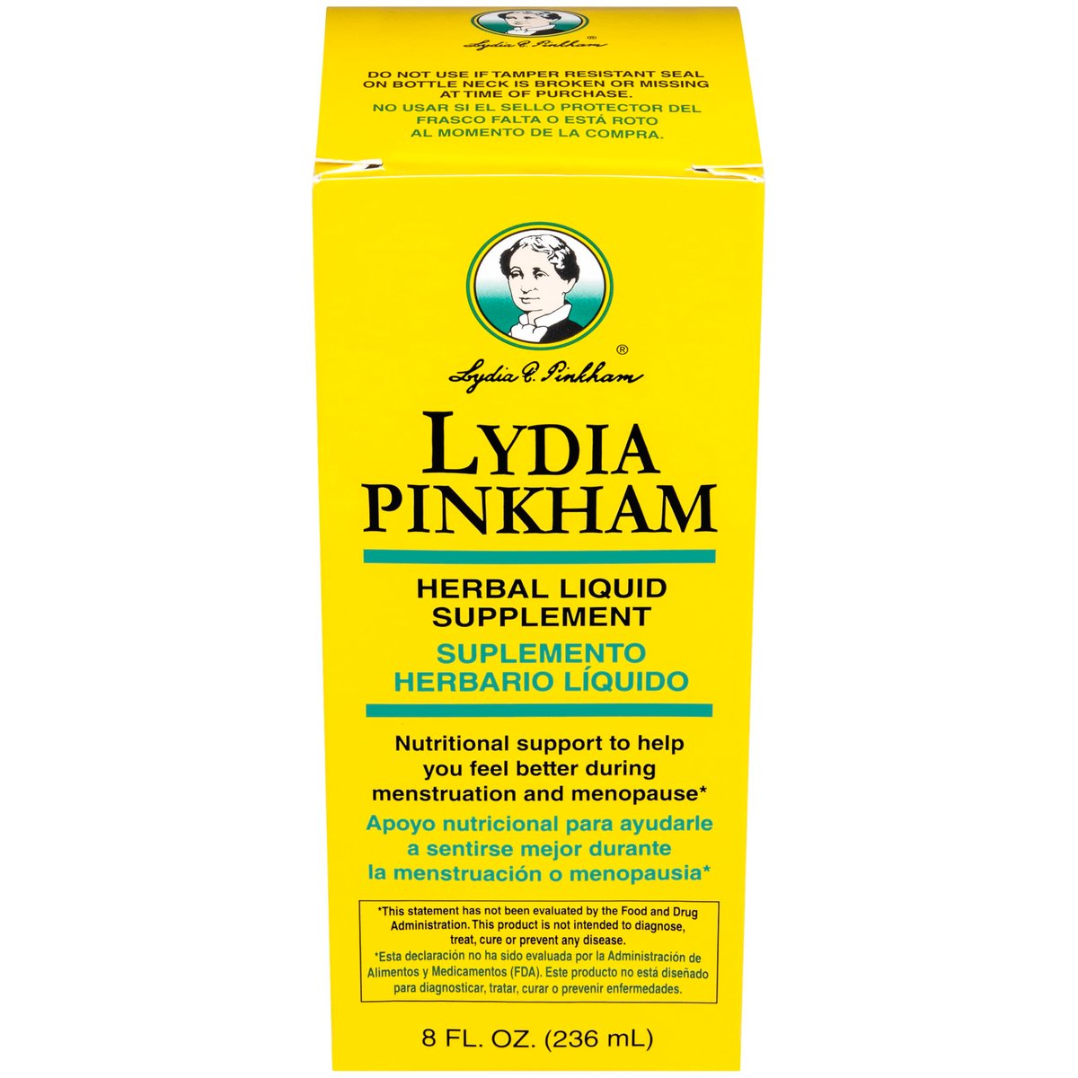 Lydia Pinkham Flüssiges Kräuterergänzungsmittel für Menstruation und Wechseljahre, 240 ml