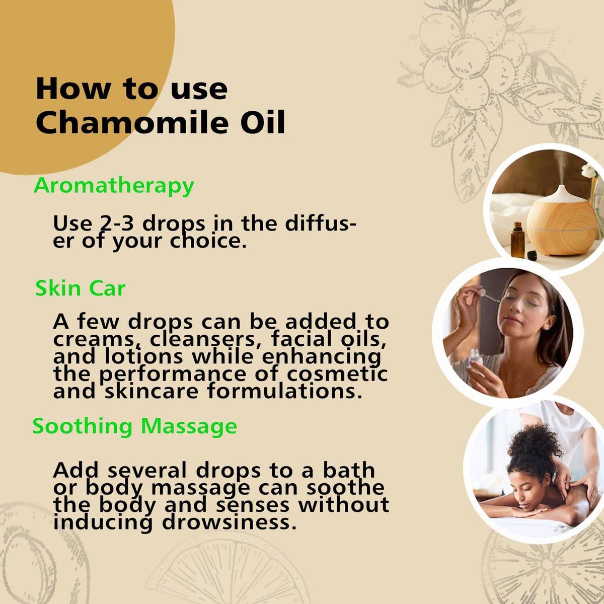 GM Gumili Kamillenöl 30 ml - Reines Kamillenöl für Haut, Entspannung & Aromatherapie, Diffuser, Massage & DIY