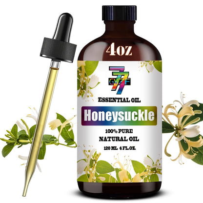 Honeysuckle Ätherisches Öl – Süßes Geißblattöl für Diffuser, DIY-Kerzen, Seife, Luftbefeuchter, Zuhause, Geschenk – 120 ml – GV77ZF