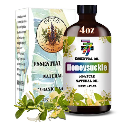 Honeysuckle Ätherisches Öl – Süßes Geißblattöl für Diffuser, DIY-Kerzen, Seife, Luftbefeuchter, Zuhause, Geschenk – 120 ml – GV77ZF
