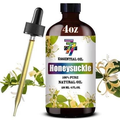 Honeysuckle Ätherisches Öl – Süßes Geißblattöl für Diffuser, DIY-Kerzen, Seife, Luftbefeuchter, Zuhause, Geschenk – 120 ml – GV77ZF